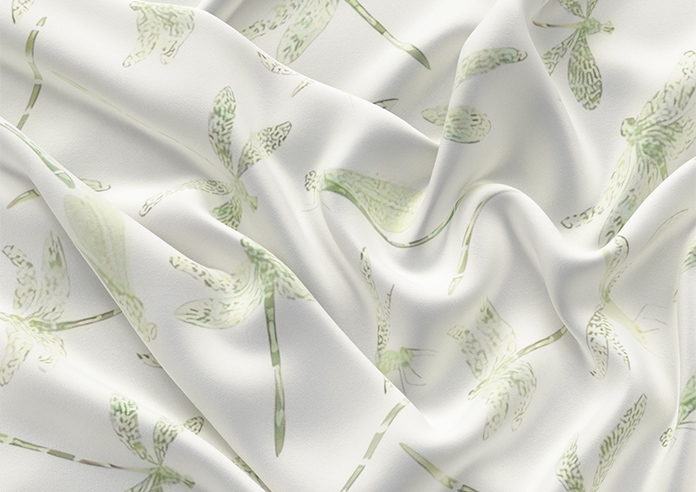 Dragonflies, Green - Motorised Roman Blind - Image 4